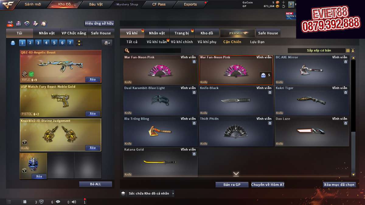 shop acc cf uy tin gia re